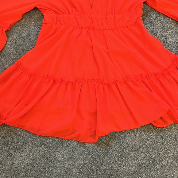 NWT Rich Shade of Red Bloom Chic Dress - Picture 5 of 6